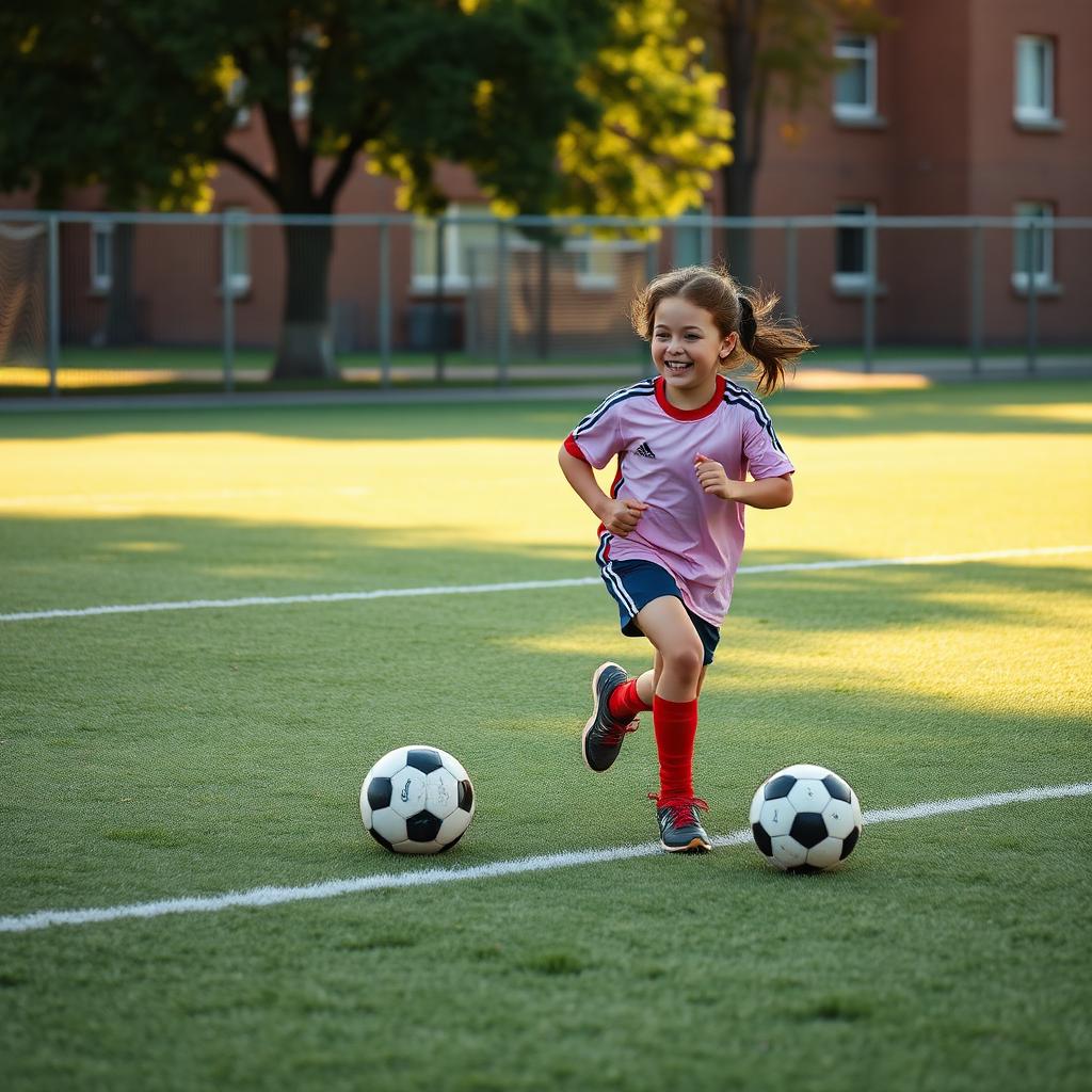 Coach high-fiving a young soccer player after an after-school session